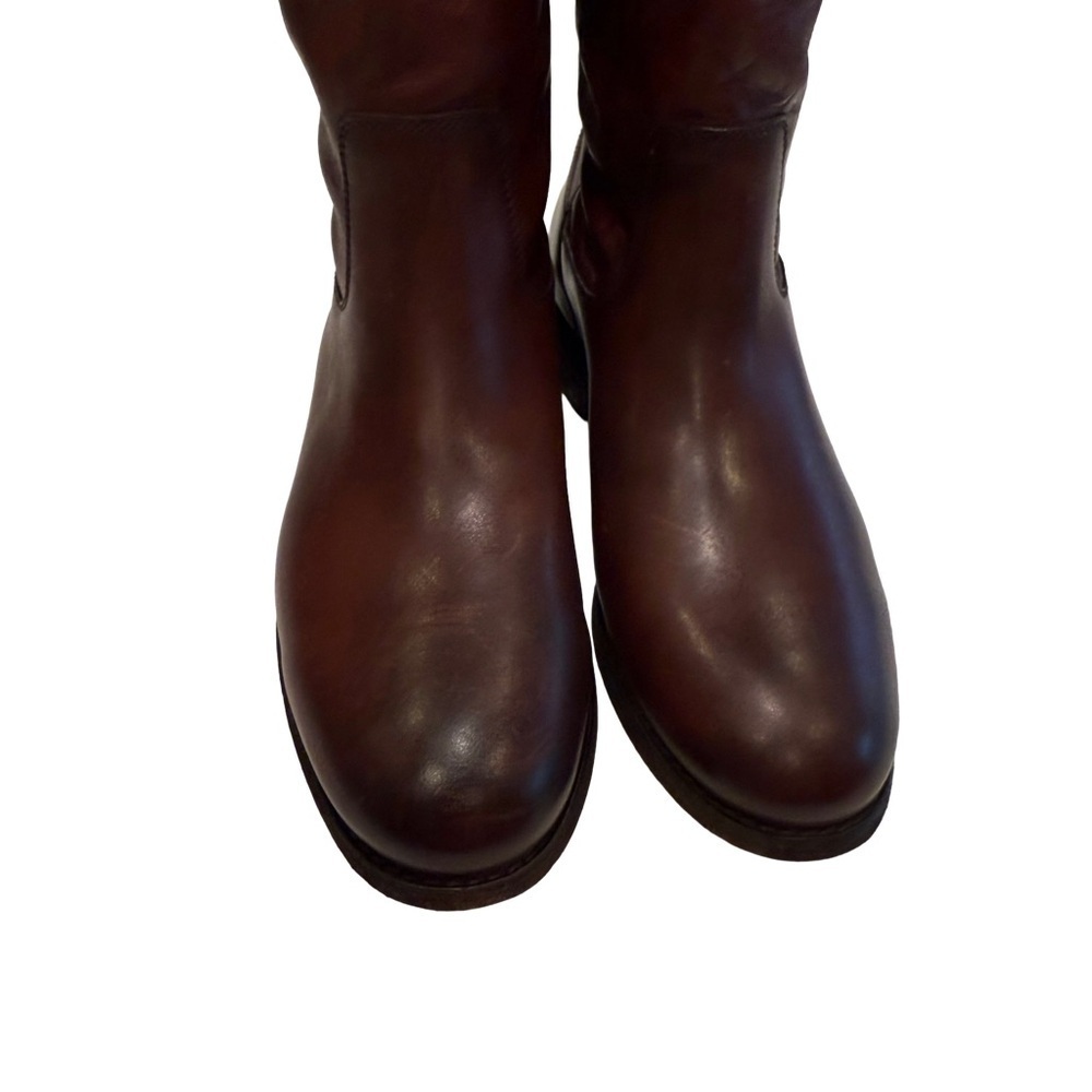 Frye Melissa Button 2 Tall Women’s Leather Boots Redwood Size 6.5 NEW - Picture 2 of 16